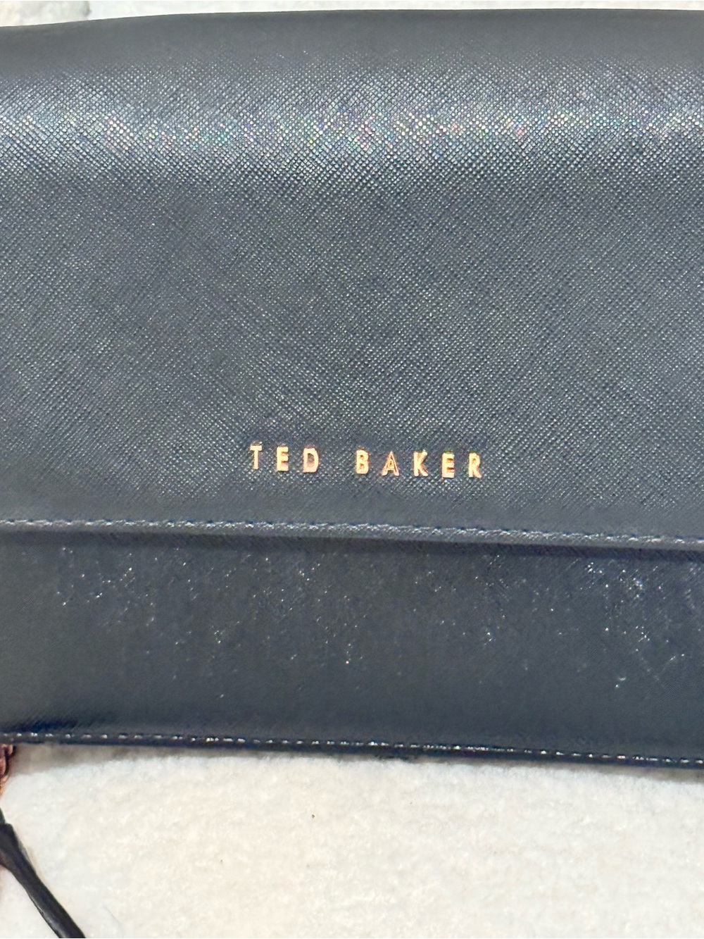 Ted Baker Black Crossbody with Rose Gold Chain Strap - Picture 2 of 11